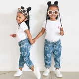 Load image into Gallery viewer, Children Wear New European And American Foreign Trade Girls&#39; Jeans Ins Style Children&#39;s Wear Fashion Printed Denim Long