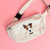 Load image into Gallery viewer, Custom Pet Portrait Hip Bag