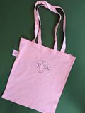 Load image into Gallery viewer, Custom Embroidered Line Drawing Tote Bag