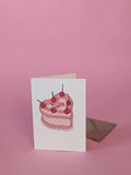 Load image into Gallery viewer, Cute Heart Cake Card