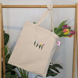 Load image into Gallery viewer, Tulip Embroidered Tote Bag