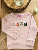 Load image into Gallery viewer, Whimsy of Ghibli Embroidered Kids Jumper