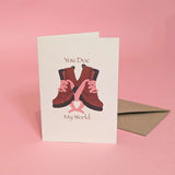 Load image into Gallery viewer, You Doc My World Valentines Card